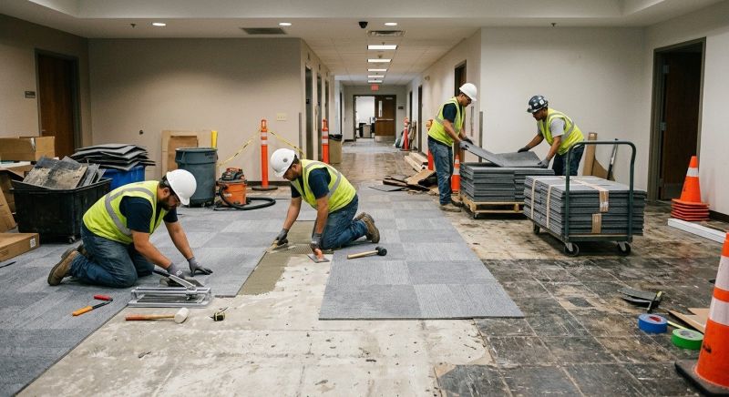 Our team working on Flooring Service projects in Saint Augustine, FL